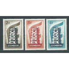 Tema Europa 1956 Luxemburgo Yvert 514/6 ** Mnh