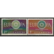 Tema Europa 1960 Luxemburgo Yvert 537/8 ** Mnh