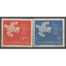 Tema Europa 1961 Luxemburgo Yvert 601/2 ** Mnh
