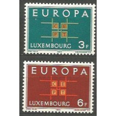 Tema Europa 1963 Luxemburgo Yvert 634/5 ** Mnh
