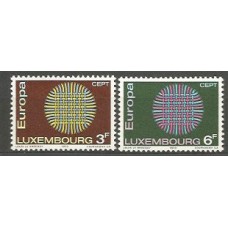 Tema Europa 1970 Luxemburgo Yvert 757/8 ** Mnh