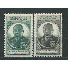 Madagascar - Correo 1945 Yvert 298/9 * Mh  General Eboué