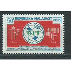 Madagascar - Correo 1965 Yvert 406 ** Mnh  Telecomunicaciones