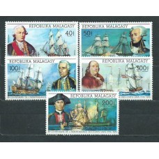 Madagascar - Correo 1975 Yvert 560/1+A 149/51 ** Mnh  Barcos