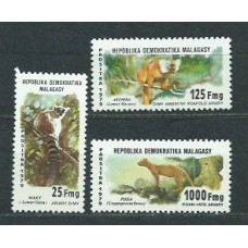 Madagascar - Correo 1979 Yvert 627/9 ** Mnh  Fauna