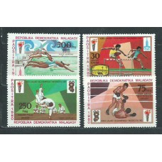 Madagascar - Correo 1980 Yvert 641/2+A 180/1 ** Mnh  Olimpiadas de Moscu