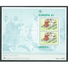 Tema Europa 1981 Madeira Yvert Hoja 2 ** Mnh