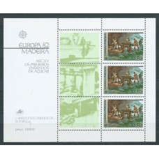 Tema Europa 1982 Madeira Yvert Hoja 3 ** Mnh