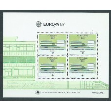 Tema Europa 1987 Madeira Yvert Hoja 8 ** Mnh