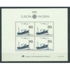 Tema Europa 1988 Madeira Yvert Hoja 9 ** Mnh