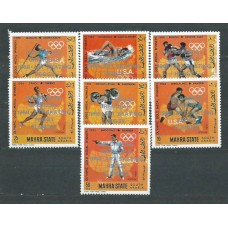 Arabia del Sur (Mahra) - Yvert 15 + Av13 ** Mnh Deportes