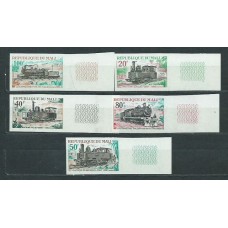 Mali - Correo Yvert 142/6 Sin dentar ** Mnh  Trenes