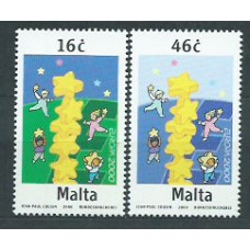 Tema Europa 2000 Malta Yvert 1100/1 ** Mnh