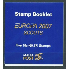 Tema Europa 2007 Malta Yvert 1469 Carnet ** Mnh