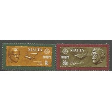 Tema Europa 1980 Malta Yvert 603/4 ** Mnh