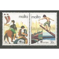 Tema Europa 1981 Malta Yvert 616/7 ** Mnh