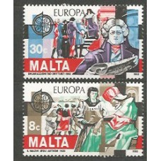 Tema Europa 1982 Malta Yvert 649/50 ** Mnh