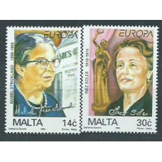 Tema Europa 1996 Malta Yvert 958/9 ** Mnh