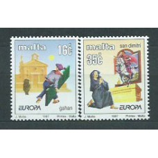 Tema Europa 1997 Malta Yvert 987/8 ** Mnh