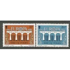 Tema Europa 1984 Man Yvert 251/2 ** Mnh