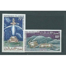 Mauritania - Aereo Yvert 126/7 Sin dentar ** Mnh  Astro