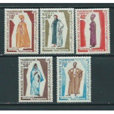 Mauritania - Correo Yvert 286/90 ** Mnh  Trajes regionales