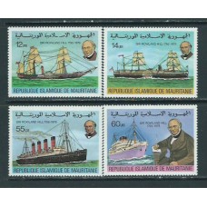 Mauritania - Correo Yvert 418/21 ** Mnh  Barcos