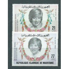 Mauritania - Correo Yvert 507/8 ** Mnh  Diana de Gales
