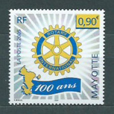 Mayotte - Correo Yvert 177 ** Mnh Rotary