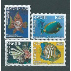 Mayotte - Correo Yvert 71/4 ** Mnh Fauna. Peces