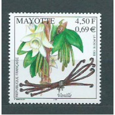 Mayotte - Correo Yvert 78 ** Mnh Flores