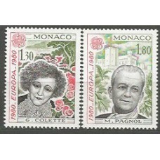 Tema Europa 1980 Monaco Yvert 1224/5 ** Mnh