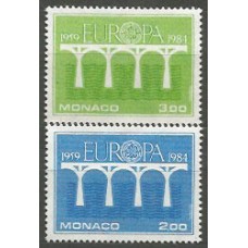 Tema Europa 1984 Monaco Yvert 1418/9 ** Mnh