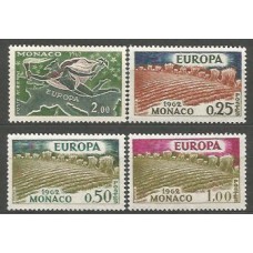 Tema Europa 1962 Monaco Yvert 571/3+A,79 ** Mnh