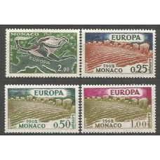 Tema Europa 1962 Monaco Yvert 571/3+A,79 ** Mnh
