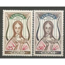 Tema Europa 1963 Monaco Yvert 618/9 ** Mnh