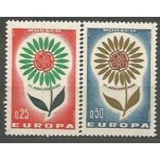 Tema Europa 1964 Monaco Yvert 652/3 ** Mnh