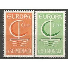 Tema Europa 1966 Monaco Yvert 698/9 * Mh