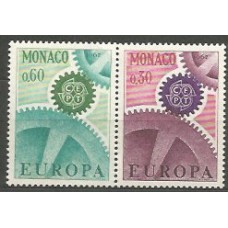 Tema Europa 1967 Monaco Yvert 729/30 ** Mnh