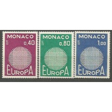 Tema Europa 1970 Monaco Yvert 819/21 ** Mnh