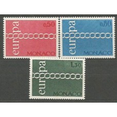 Tema Europa 1971 Monaco Yvert 863/5 ** Mnh