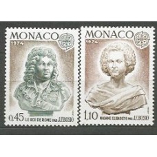 Tema Europa 1974 Monaco Yvert 957/8 ** Mnh