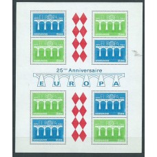 Tema Europa 1984 Monaco Yvert Hoja 28 ** Mnh