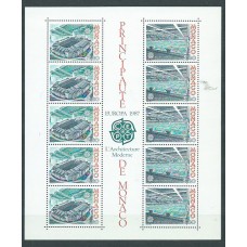 Tema Europa 1987 Monaco Yvert Hoja 37 ** Mnh