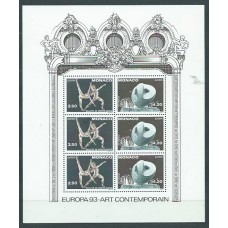 Tema Europa 1993 Monaco Yvert Hoja 61 ** Mnh