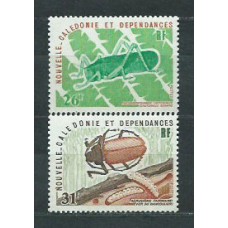 Nueva Caledonia - Correo Yvert 406/7 ** Mnh Fauna. Insectos