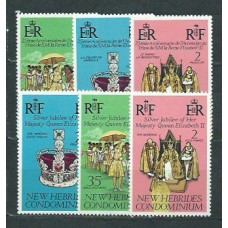 Nuevas Hebridas - Correo Yvert 444/9 ** Mnh