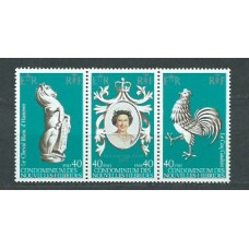 Nuevas Hebridas - Correo Yvert 535/7 ** Mnh