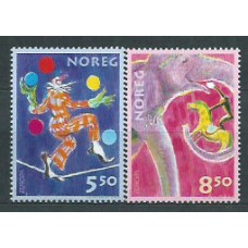 Tema Europa 2002 Noruega Yvert 1389/90 ** Mnh