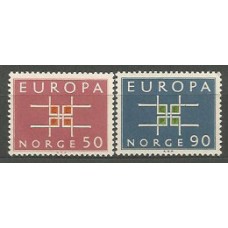 Tema Europa 1963 Noruega Yvert 460/1 ** Mnh